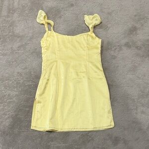 Beginning Boutique Yellow Mini Dress